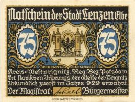 Német Birodalom/Weimari Köztársaság/ Lenzen 1922. 50Pf(3x) + 75Pf(3x) 6klf db, teljes sor T:I