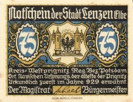 Német Birodalom/Weimari Köztársaság/ Lenzen 1922. 50Pf(3x) + 75Pf(3x) 6klf db, teljes sor T:I