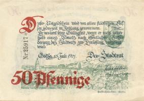 Német Birodalom/Weimari Köztársaság/ Gotha 1921. 50Pf(4x) 4klf db, teljes sor T:I