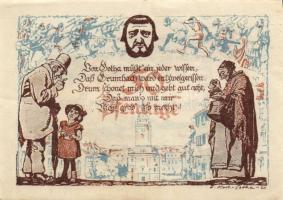 Német Birodalom/Weimari Köztársaság/ Gotha 1921. 50Pf(4x) 4klf db, teljes sor T:I