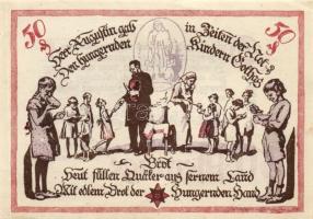 Német Birodalom/Weimari Köztársaság/ Gotha 1921. 50Pf(4x) 4klf db, teljes sor T:I