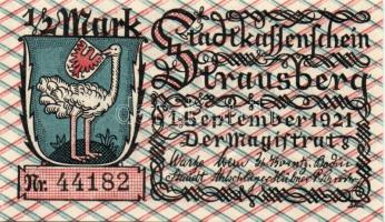 Német Birodalom/Weimari Köztársaság/ Strausberg 1921. 1/2M(4x) + 1M + 2M összesen 6klf db, teljes sor T:I