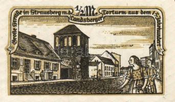 Német Birodalom/Weimari Köztársaság/ Strausberg 1921. 1/2M(4x) + 1M + 2M összesen 6klf db, teljes so...