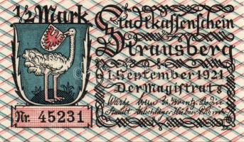 Német Birodalom/Weimari Köztársaság/ Strausberg 1921. 1/2M(4x) + 1M + 2M összesen 6klf db, teljes so...