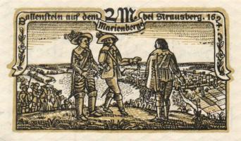 Német Birodalom/Weimari Köztársaság/ Strausberg 1921. 1/2M(4x) + 1M + 2M összesen 6klf db, teljes so...