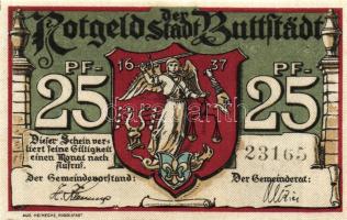 Német Birodalom/Weimari Köztársaság/ Buttstadt 1921.25Pf (2x) + 50Pf (2x) + 75Pf (2x) összesen 6klf db, teljes sor T:I