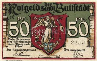 Német Birodalom/Weimari Köztársaság/ Buttstadt 1921.25Pf (2x) + 50Pf (2x) + 75Pf (2x) összesen 6klf ...