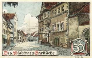 Német Birodalom/Weimari Köztársaság/ Buttstadt 1921.25Pf (2x) + 50Pf (2x) + 75Pf (2x) összesen 6klf ...