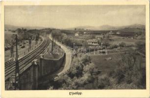 1940 Zebegény, Újvölgy nyaralótelep, vasútvonal, vasúti híd (EK)
