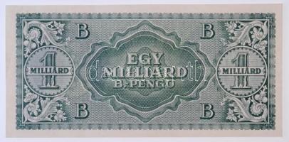 1946. 1.000.000.000BP T:I- jobb felül sarokhajlás / Hungary 1946. 1.000.000.000BP C:AU corner fold i...