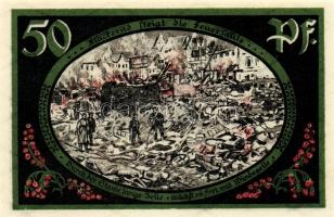 Német Birodalom/Weimari Köztársaság/ Wasungen 1921.50Pf (4x) + 75Pf (2x) összesen 6klf db, teljes so...