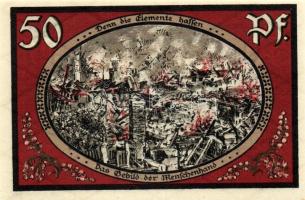 Német Birodalom/Weimari Köztársaság/ Wasungen 1921.50Pf (4x) + 75Pf (2x) összesen 6klf db, teljes so...