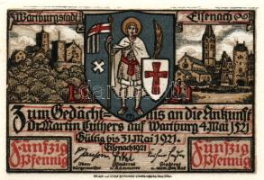 Német Birodalom/Weimari Köztársaság/ Eisenach 1921.50Pf (6x) összesen 6klf db, teljes sor T:I