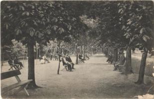 1913 Harkányfürdő, Négyes sétány. Eisenberg Mór egyedüli kiadása (felszíni sérülés / surface damage)