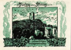 Német Birodalom/Weimari Köztársaság/ Frankenhausen 1921. 50Pf (6x) összesen 6klf db, teljes sor T:I