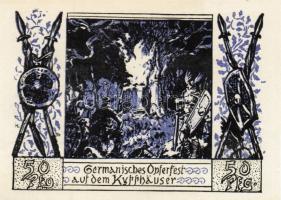 Német Birodalom/Weimari Köztársaság/ Frankenhausen 1921. 50Pf (6x) összesen 6klf db, teljes sor T:I