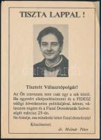 1990 Tiszta lappal! FIDESZ röplap