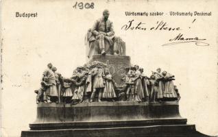 Budapest Vörösmarty szobor, fekvő