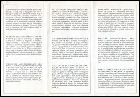 1990 Szabad Demokraták Szövetsége kinyitható szórólap