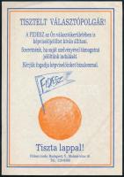 1990 Tiszta lappal - FIDESZ választási röplap