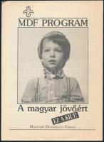 1990 A magyar jövőért - Magyar Demokrata Fórum kihajtható szórólapja