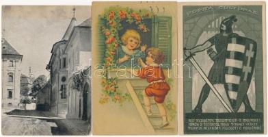 31 db főleg RÉGI képeslap: főleg magyar városok és motívumok / 31 mostly pre-1945 postcards: mostly ...