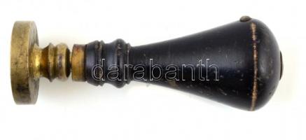 cca 1890-1910 "Udvarhely vármegye alispánja" bélyegző, Bp. Bienenstock József és Fia, kopo...