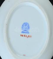 Herendi Rothschild mintás porcelán tálka, kézzel festett, jelzett, hibátlan, 9,5×7,5 cm