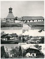 8 db MODERN magyar fekete-fehér városképes lap: Szombathely, Velem, Őrség / 8 modern black and white Hungarian town-view postcards