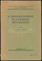 Györffy István: A néphagyomány és a nemzeti művelődés. Bp., 1939, Egyetemi Néprajzi Intézet. Kiadói papírkötésben.