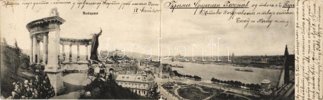 Budapest látkép a Gellért hegyről, 2 részes nyitott