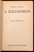 4 db régi könyv, közte Antalole France: A szilfasoron, Edmond Rostand: Cyrano de Bergerac