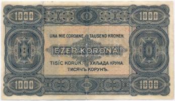 1923. 1000K "8 FILLÉR - NYOLC FILLÉR" felülnyomással T:III-