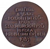 Miletics Katalin Janka (1942-) 1983. "Emlékül a 36. sz. Bokányi Dezső Ipari Szakmunkásképző Isk...