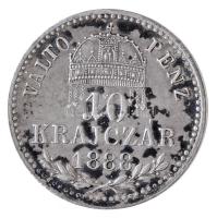 1888KB 10kr Ag "I-K-A-CS,VP" T:2 patina 
Adamo M10.1