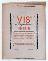 Műanyag diatartó táska és 19 műanyag lefűzhető diatartó, 35x19x7 cm