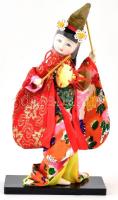 Japán kimonós baba, m: 17 cm