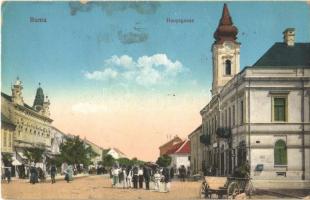 1915 Árpatarló, Ruma; Fő utca, piac / Hauptgasse / main street, market  (EK)