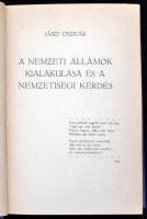 Jászi Oszkár: A nemzeti államok kialakulása és a nemzetiségi kérdés. Társadalomtudományi Könyvtár. B...