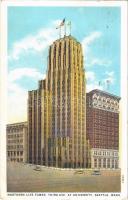 1932 Seattle, Washington; Northern Life Tower,Tthird Avenue at University, automobiles