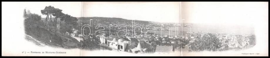 Algiers, Mustapha Superieur. 3-tiled folding panoramacard