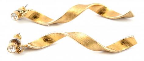Aranyszínű bizsu fülbevalópár