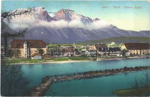 1915 Hall in Tirol, Untere Lend + Postabgabe des k.k. L.J.R. Nr. 14.