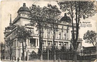 1918 Beograd, Belgrád, Belgrade; Királyi palota / Königl. Palais / Royal palace (fa)