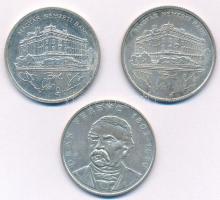 1992. 200Ft Ag "MNB" + 1993. 200Ft Ag "MNB" + 1994. 200Ft Ag "Deák" T:1- patina, kis ph.  Adamo F13, F13.1