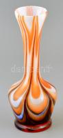 Muránói üveg váza, többrétegű, hibátlan, m: 26 cm
