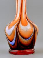 Muránói üveg váza, többrétegű, hibátlan, m: 26 cm