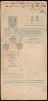 1904 lőrincbányai Littke Ágoston (1838-1911) vezérőrnagy saját kezűleg aláírt fotója, a hátoldalán s...