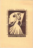 1946 A Magyar-Szovjet Művelődési Társaság Országos Kongresszusa, reklám / National Congress of the Hungarian-Soviet Culturial Society, advertisement, So. Stpl