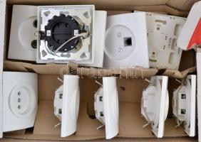 2 doboz használatlan Legrand villamos szerelvény, dugalj, kapcsoló